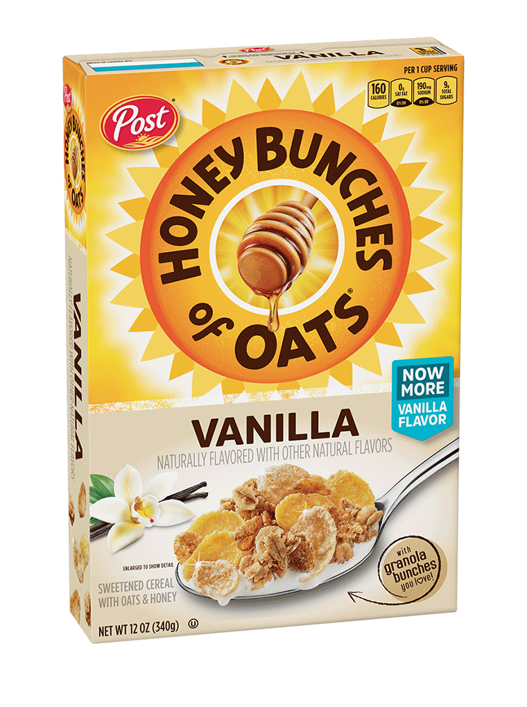 Honey Bunches of Oats Vanilla cereal