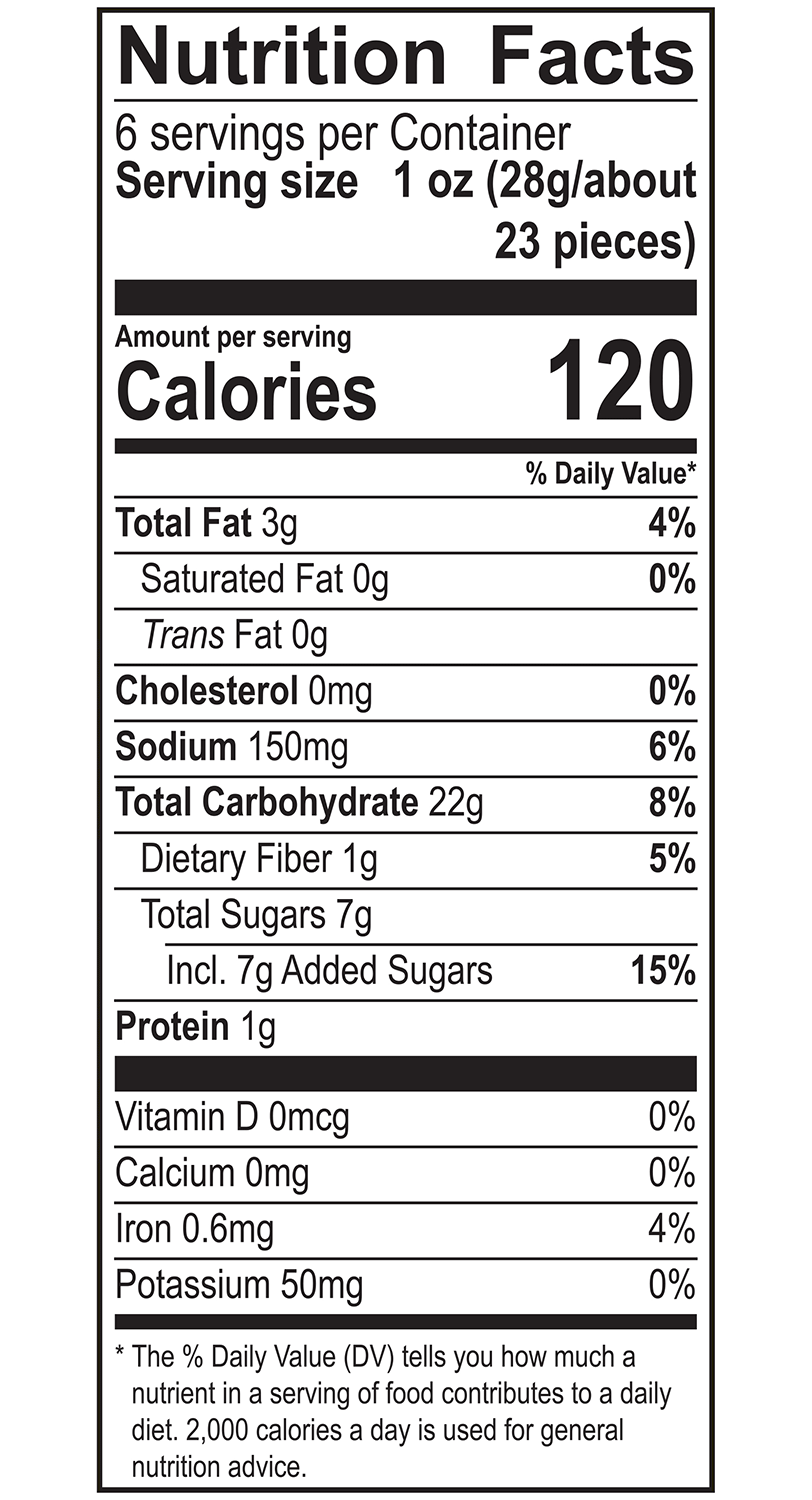 Honey Bunches of Oats Blueberry Granola Chips Nutrition Facts