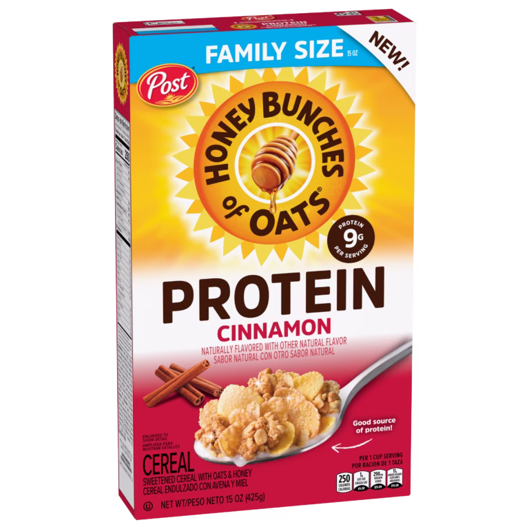 Honey Bunches of Oats Protein Cinnamon cereal