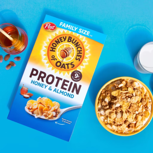 Honey Bunches of Oats Protein Honey & Almond cereal