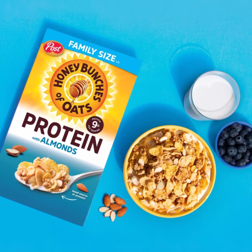 Honey Bunches of Oats Protein Honey & Almond cereal
