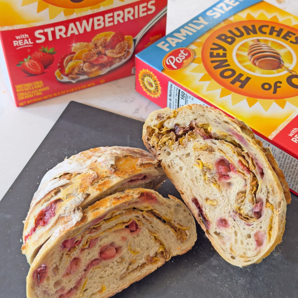 honey bunches of oats strawberry sourdough loaf