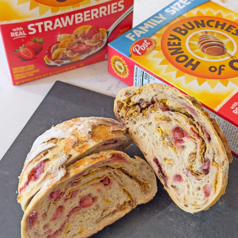 honey bunches of oats strawberry sourdough loaf